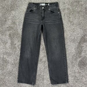 Levis Silver Tab Stay Loose Black Denim Jeans Womens 16 REG W28 L30 (Fits 28x28)